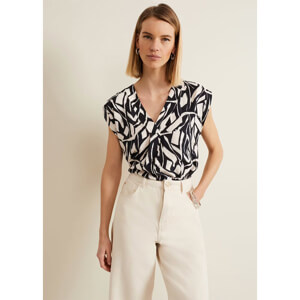 Phase Eight Celyn Notch Printed Blouse